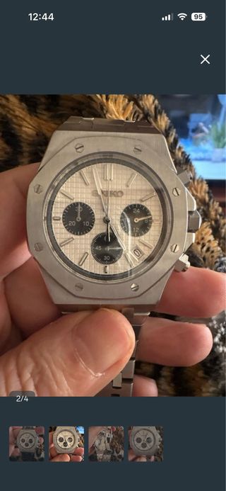 Reloj cronógrafo de acero movimiento Seiko VK64