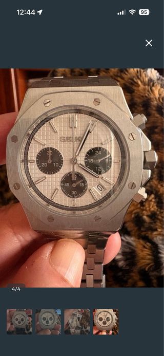 Reloj cronógrafo de acero movimiento Seiko VK64