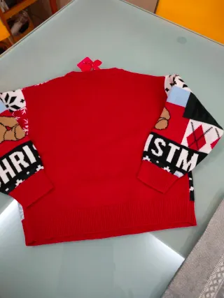 Maglione Natale Unisex Bimbi 2-3 Anni