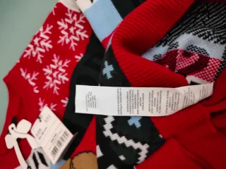 Maglione Natale Unisex Bimbi 2-3 Anni