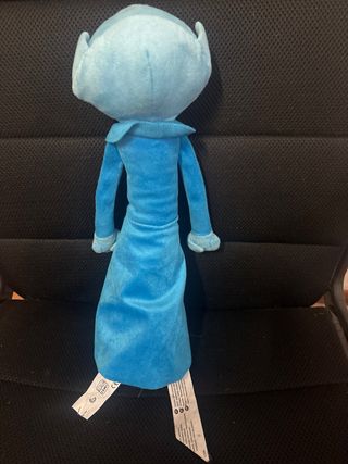 Pupazzo blu personaggio cartone animato