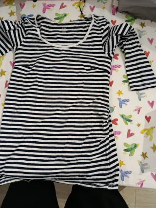 Camiseta premamá H&M rayas S