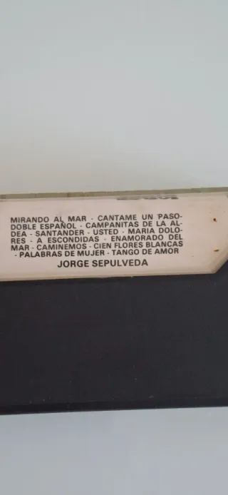 Lote de 6 cintas de cassette variados