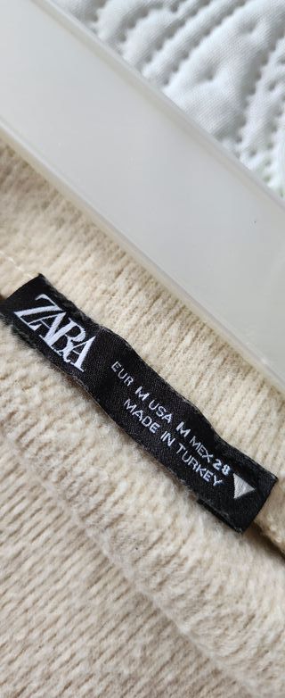 Falda midi Zara beige