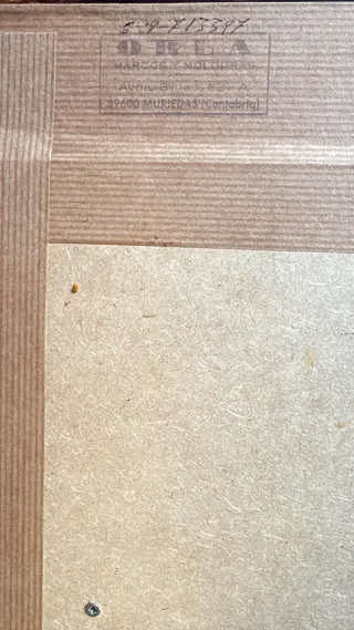 Cuadro paisaje río y montañas medida 51/40