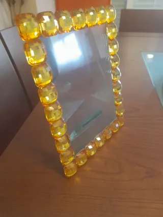 Marco de fotos cristal 12x17 con adornos