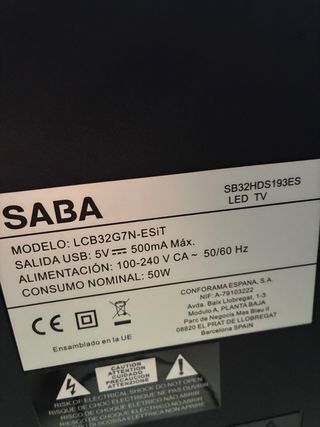 TV SABA para reparar