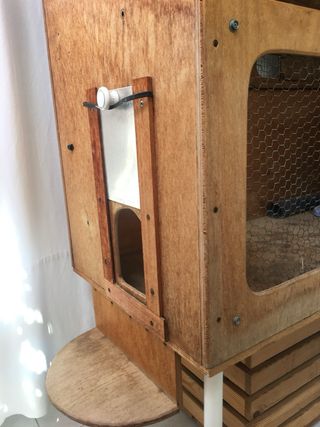 Jaula Conejo - tabl. marino sin tratar+Accesorios
