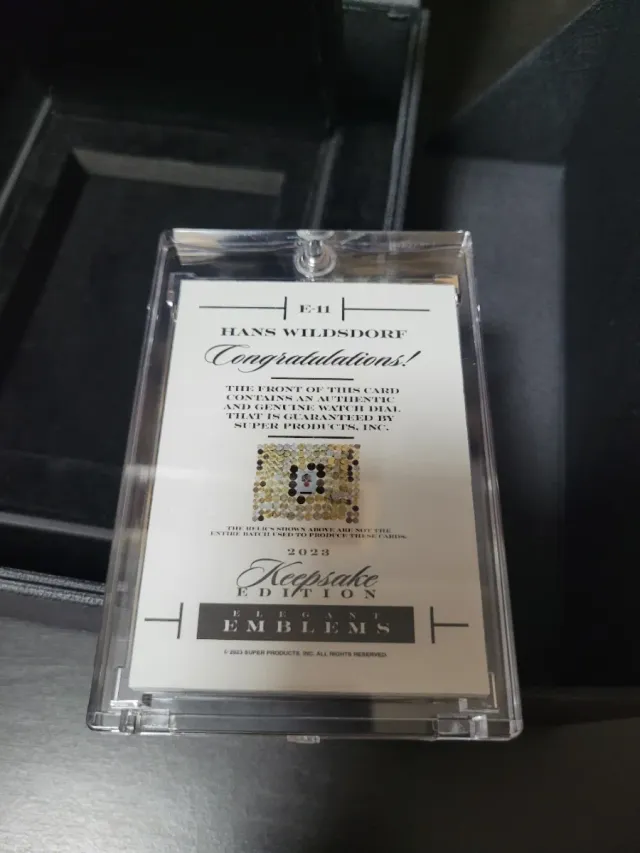 Tarjeta Hans Wildsdorf Rolex Edición Limitada