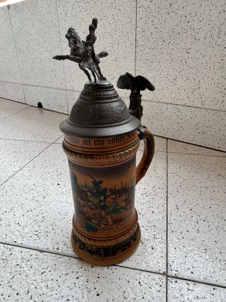 Jarra de cerveza. Jarra de reservista. Alemania.