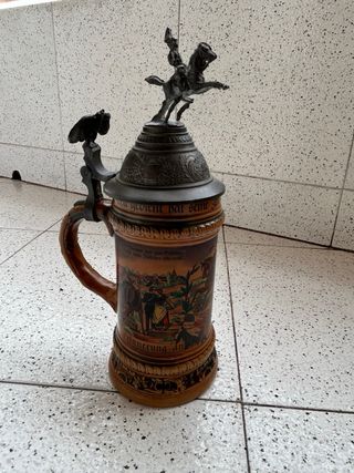 Jarra de cerveza. Jarra de reservista. Alemania.