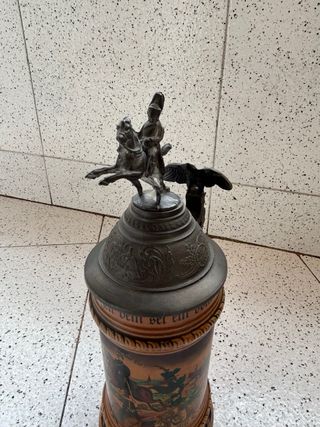 Jarra de cerveza. Jarra de reservista. Alemania.