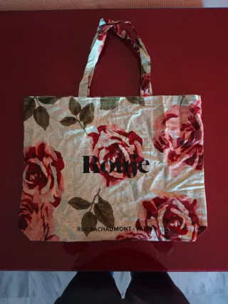 ROUJE Floral Print Tote Bag