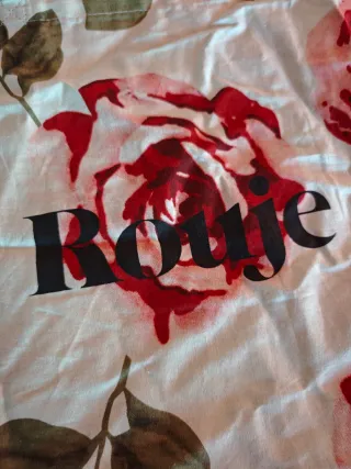 ROUJE Floral Print Tote Bag