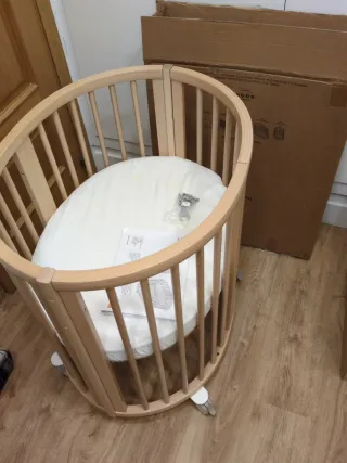 Cuna Stokke Sleepi Evolutiva Madera. Pack completo