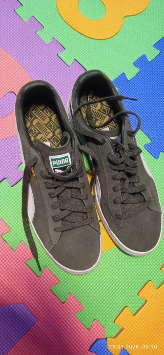 Zapatillas Puma Verde Oliva y Blanco