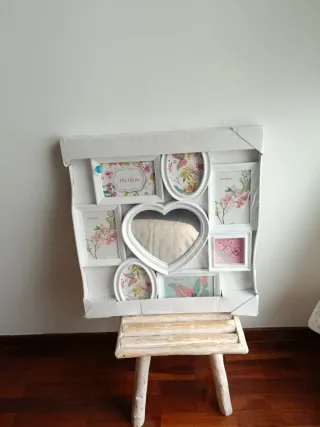 Marco de fotos múltiple blanco