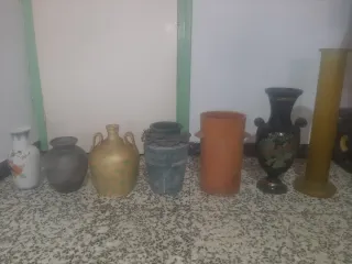 Lote de 6 jarrones decorativos