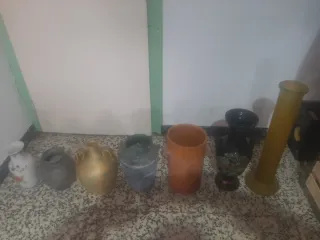 Lote de 6 jarrones decorativos