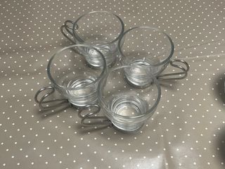 Conjunto dos Tazas y Platillo Cerámica. 10 tazas