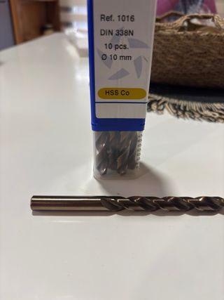 Broca Metal Cobalto HSS Co DIN 338N 10mm