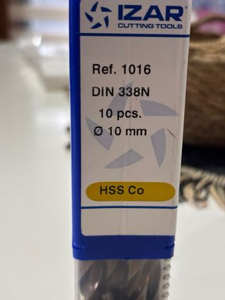 Broca Metal Cobalto HSS Co DIN 338N 10mm