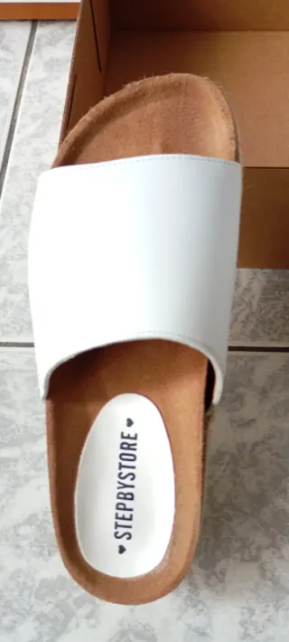 Sandalias blancas mujer