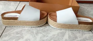 Sandalias blancas mujer