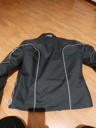 Chaqueta Moto Mujer Negra