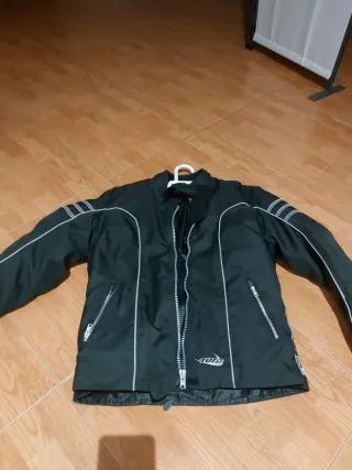 Chaqueta Moto Mujer Negra