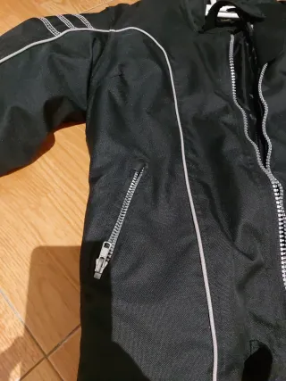 Chaqueta Moto Mujer Negra