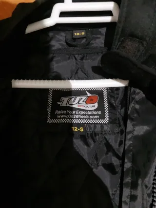 Chaqueta Moto Mujer Negra