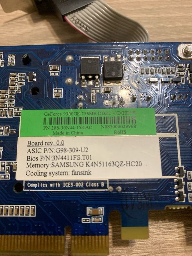 Tarjeta Gráfica Nvidia Geforce 9300GE