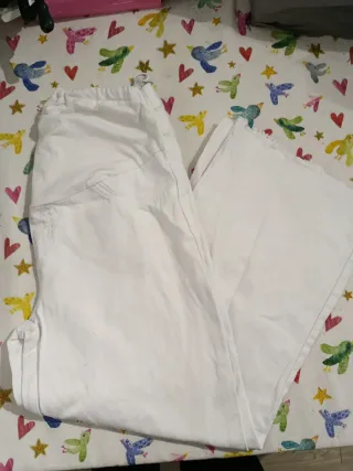 Pantalón premamá blanco
