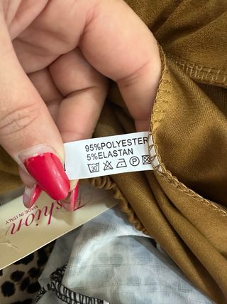 Completo donna marrone e multicolor