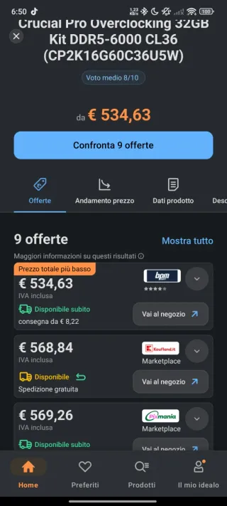 Kit RAM Crucial DDR5 32GB 16x2 6000MHz CL36