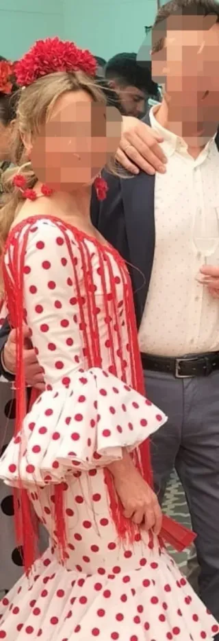 Traje Flamenca Lunares Rojo Talla 36