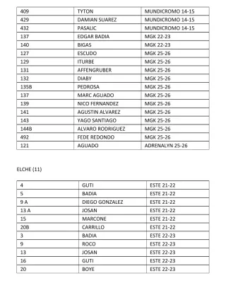 Lote 27 Cromos Elche CF