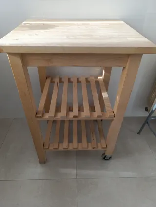 Carrito de cocina abedul 58x50cm de Ikea