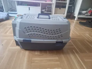 Transportín perro/gato azul y gris