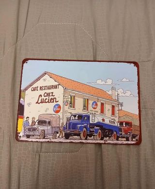 Placca Latta Chez Lucien Vintage