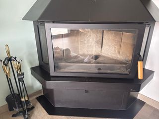 Estufa de leña Lacunza negra