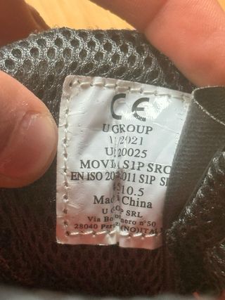 Zapatillas de trabajo UPower Talla 45