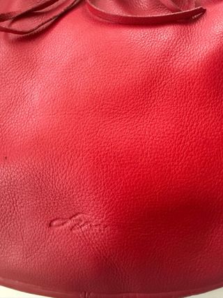 Bolso vintage piel rojo