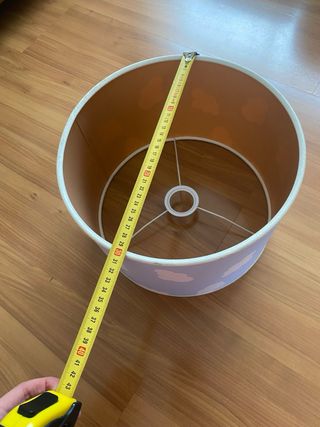 Pantalla de lámpara infantil nubes