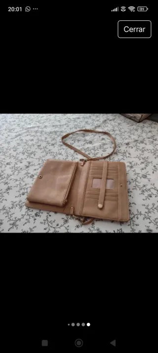Bolso Monedero Beige