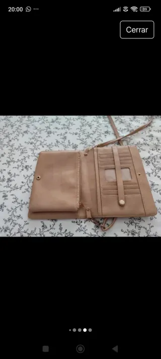 Bolso Monedero Beige