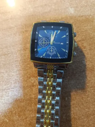 Reloj BOGER azul y dorado
