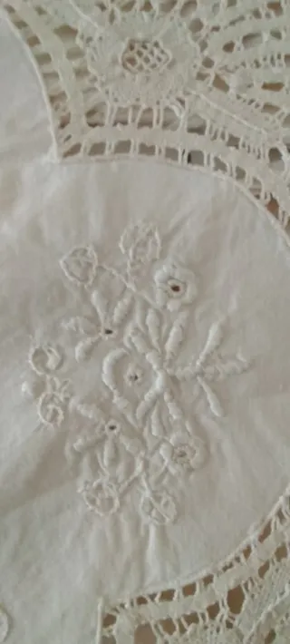 Funda Cojín Vintage Encaje Años 40.