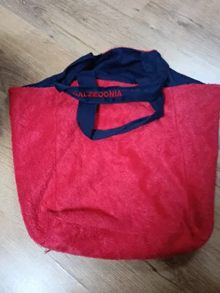 Borsa mare Calzedonia blu e rossa double face